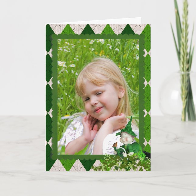Carte photo de Jacquard irlandais (Devant)