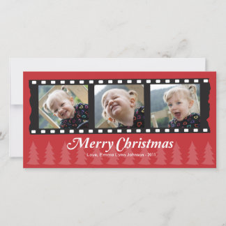 Carte photo de Joyeux Noël pour 3 photos