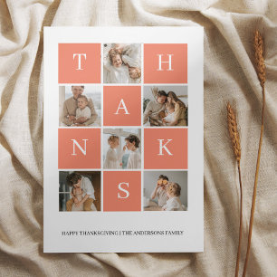 Carte Photo de la famille Collage Jour du Bon thanksgi