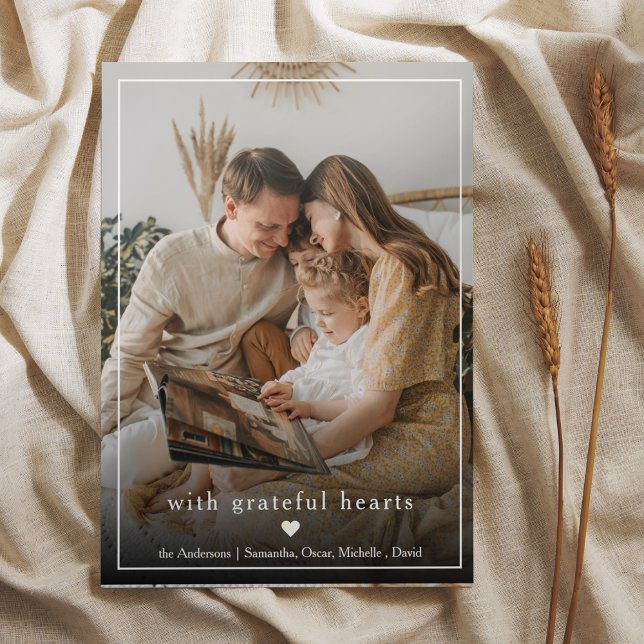 Carte Photo de la famille Collage | Nom de famille et de (Créateur téléchargé)