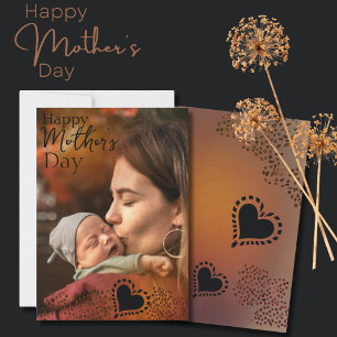Carte photo de la Fête des mères et des bébés
