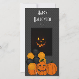 Carte photo de la fête d'Halloween