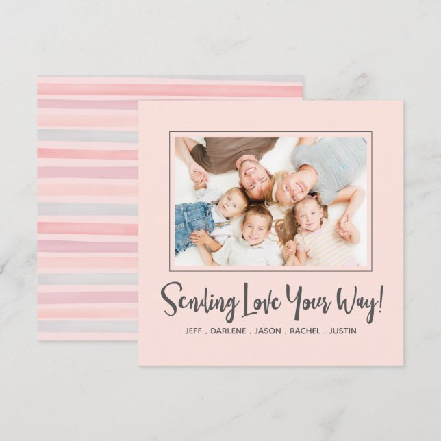 Carte photo de la Saint Valentin (Devant / Derrière)