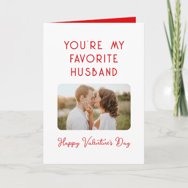 Carte Photo de la Saint-Valentin Vous êtes mon mari préf (Devant)