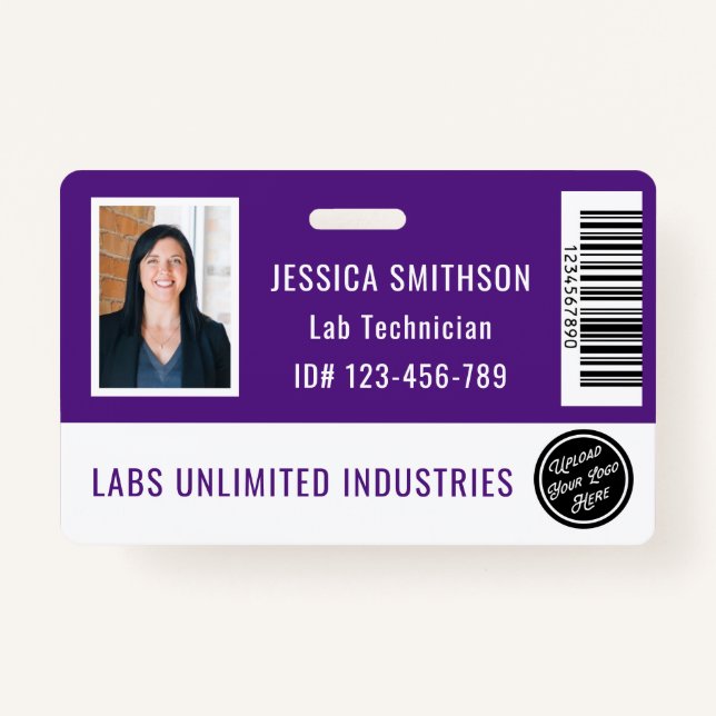 Carte photo de l'école ou de l'entreprise Badge fo (Devant)