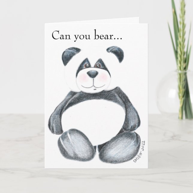 Carte Photo de l'ours Panda (Devant)