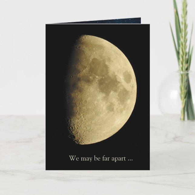 Carte Photo de Lune, seule sans vous (Devant)