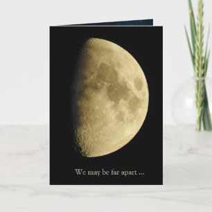 Carte Photo de Lune, seule sans vous
