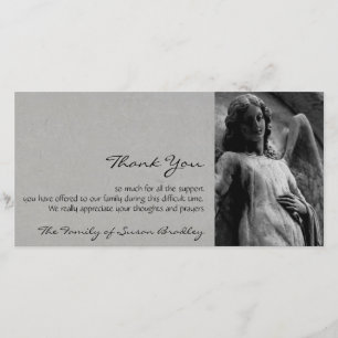 Carte photo de Merci de sympathie de l'ange 2