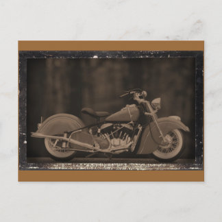 Carte photo de moto ancien