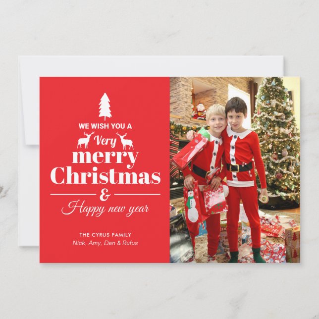 Carte photo de Noël (Devant)