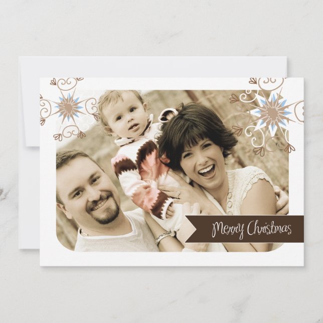 Carte photo de Noël amusante et lunatique (5x7) (Devant)