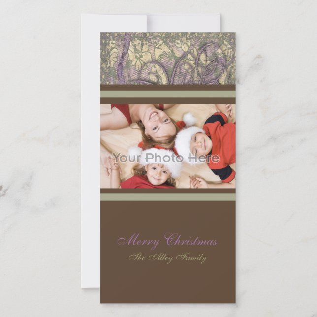 Carte photo de Noël au chocolat (Devant)