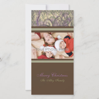 Carte photo de Noël au chocolat