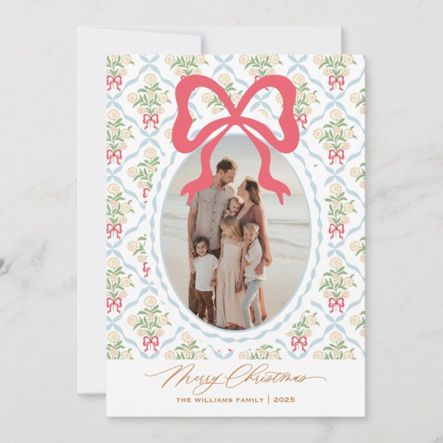 Carte photo de Noël Coquette du Grand millénaire (Devant)
