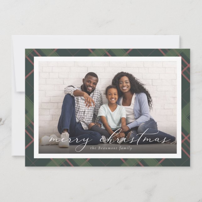 Carte photo de Noël de vacances (Devant)