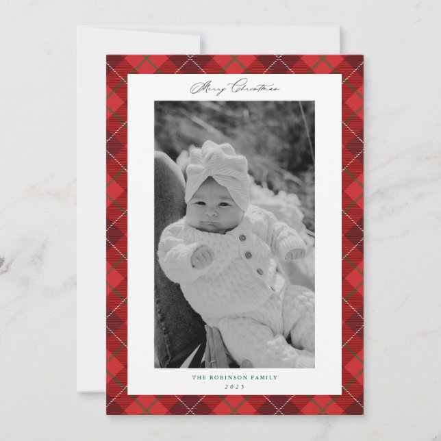 Carte photo de Noël des Fêtes de Noël (Devant)