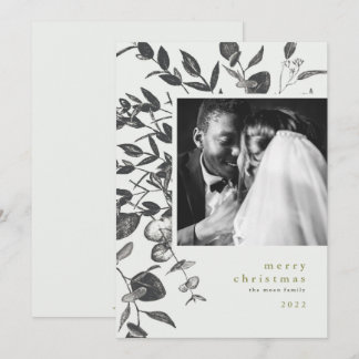 Carte photo de Noël Dessin de film d'hiver