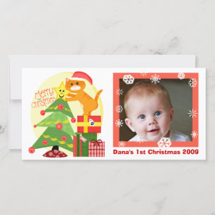 Carte photo de Noël du 1er Amoureux des chats de b