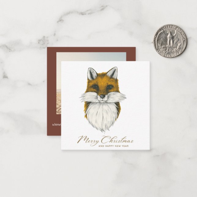 Carte photo de Noël du budget Fox (Devant/Arrière en situation)
