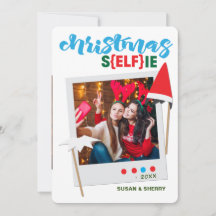 Carte photo de Noël ELF sie