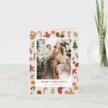 Carte photo de Noël et d'articles saisonniers colo