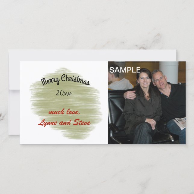 Carte photo de Noël Joyeux (Devant)