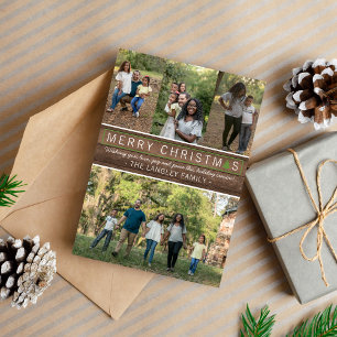 Carte photo de Noël Joyeux Fête en famille