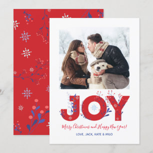 Carte photo de Noël minimaliste moderne