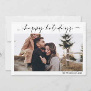 Carte photo de Noël minimaliste moderne