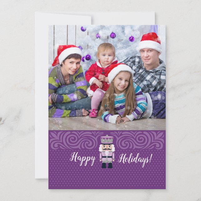 Carte photo de Noël Nutcracker (Devant)