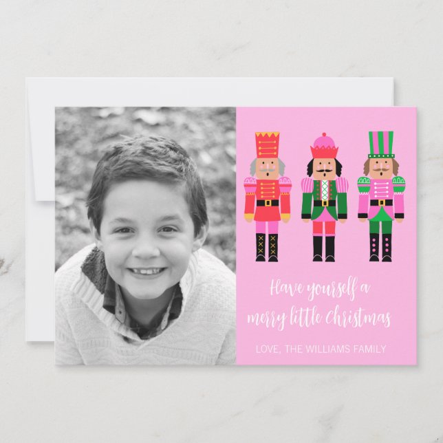 Carte photo de Noël Nutcracker (Devant)