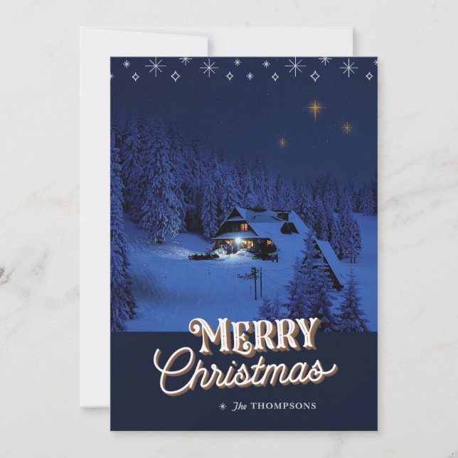 Carte photo de Noël Oh Holy Night (Devant)