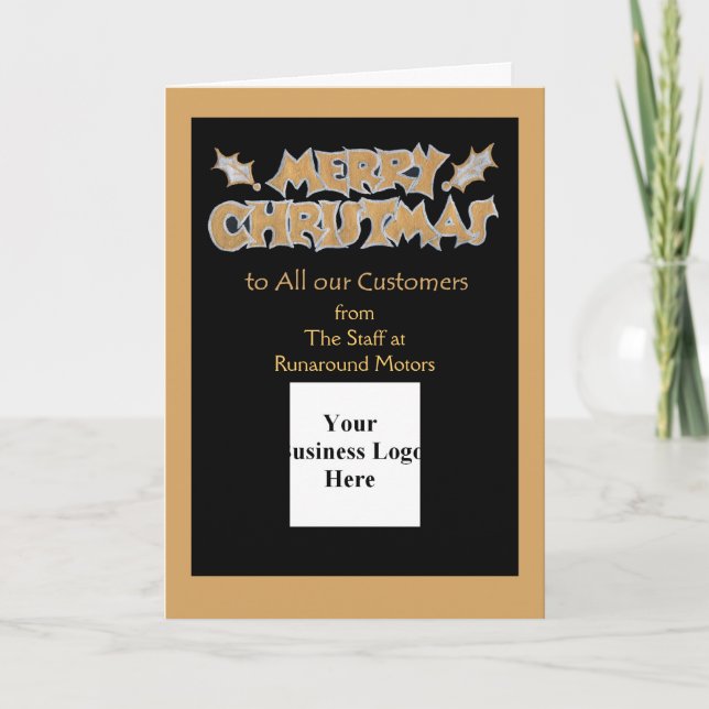 Carte photo de Noël personnalisable pour les entre (Devant)