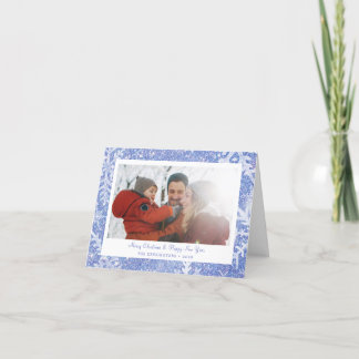 Carte photo de Noël personnalisée Snowflon