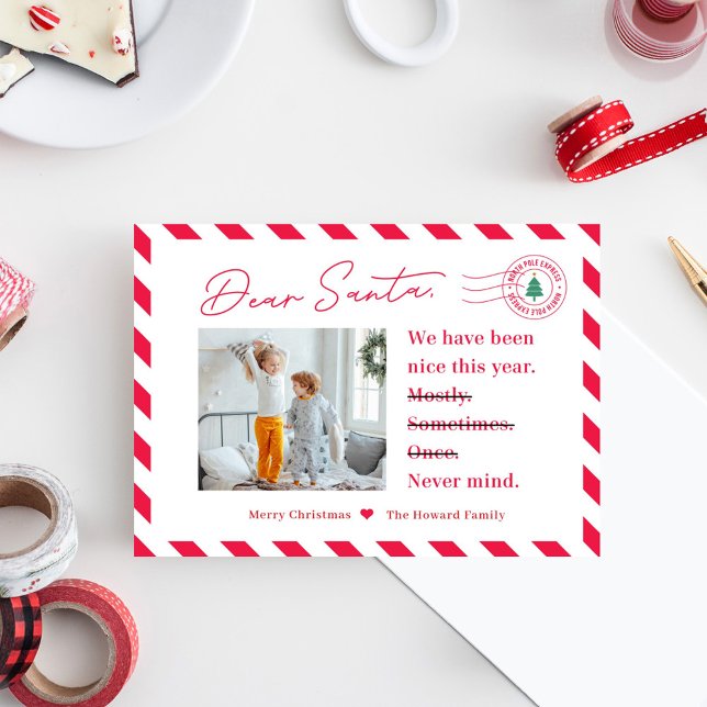 Carte photo de Noël pour enfants Père Noël (Créateur téléchargé)