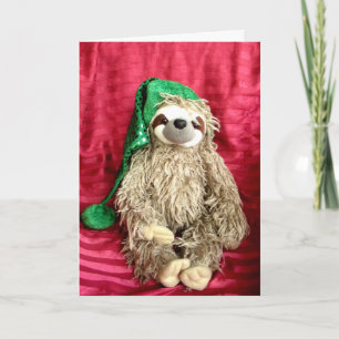 Carte Photo de Noël Sloth