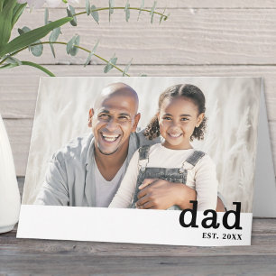 Carte Photo de papa Fête des Pères simple