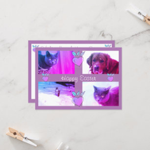 Carte Photo de Pâques personnalisée