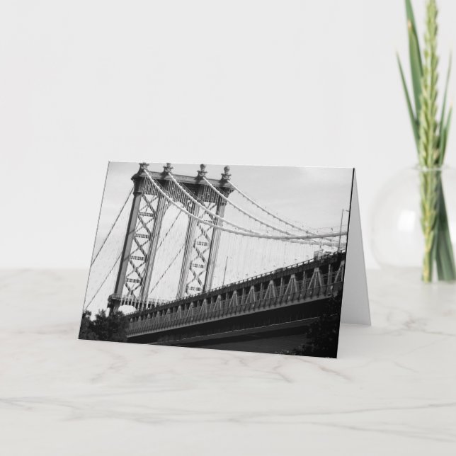 Carte photo de pont de Brooklyn (Devant)