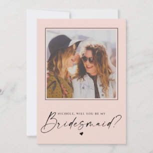 Carte photo de proposition Blush-Pink