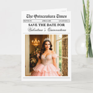 Carte Photo de Quinceañera de journal unique