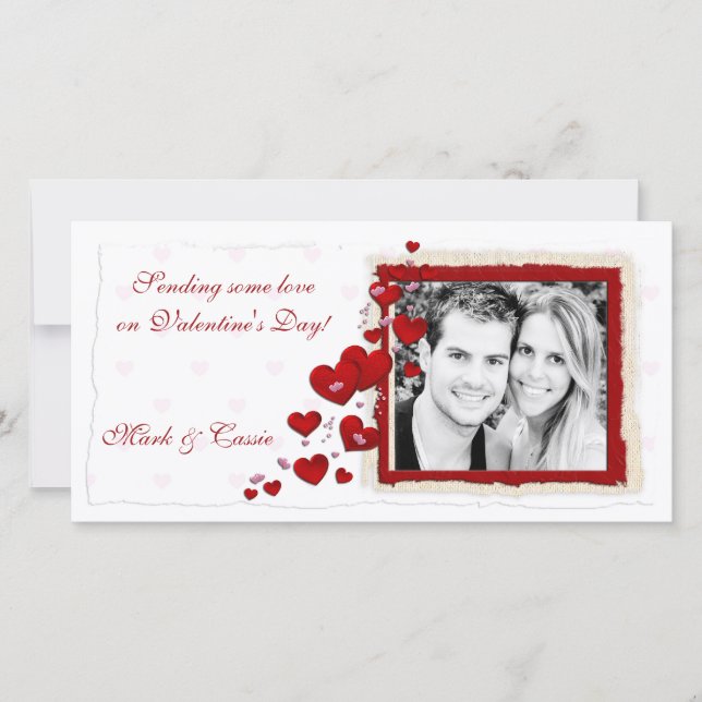 Carte photo de Red Hearts (Devant)