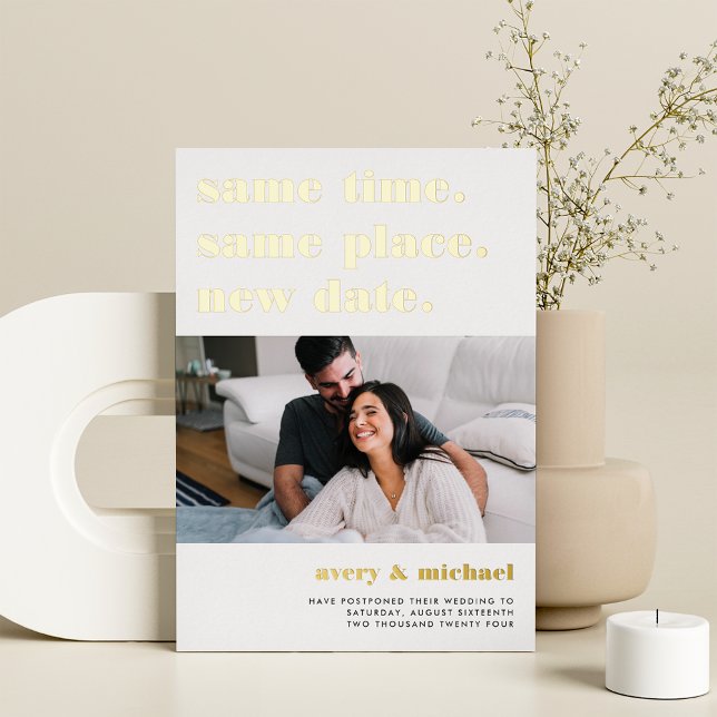 Carte photo de repostage Mariage moderne (Créateur téléchargé)