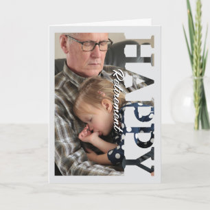 Carte Photo de Retraite Retraite Personnalisée