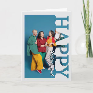 Carte photo de retraite Retraite personnalisée