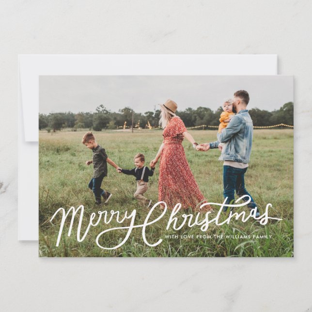 Carte photo de superposition de Noël (Devant)