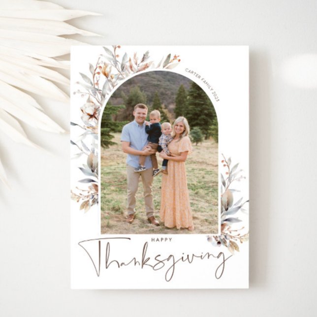 Carte photo de Thanksgiving joyeux (Thanksgiving Photo Card)