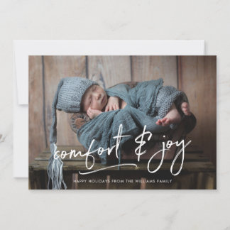 Carte photo de vacances Comfort & Joy