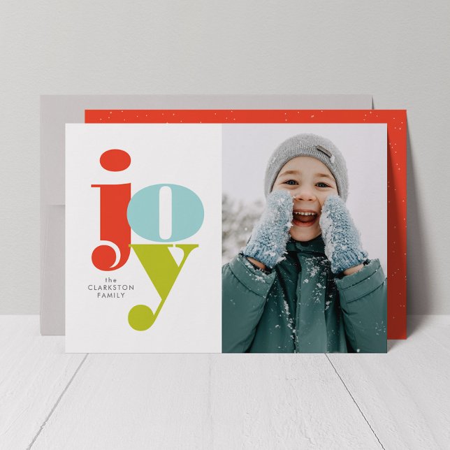 Carte photo de vacances de joie coloré (Créateur téléchargé)